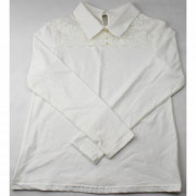 Джемпер для девочки трикотажный (Ликру) длинный рукав цвет экрю арт.0005 МИРАНДА