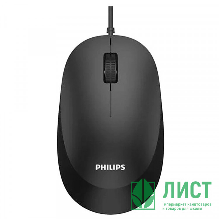 Мышь провод. Philips SPK7207BL цв.черный