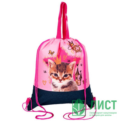 Сумка для сменной обуви 1 отделение (deVENTE) Cat Princess 37x43см арт.7040243 Сумка для сменной обуви 1 отделение (deVENTE) Cat Princess 37x43см арт.7040243