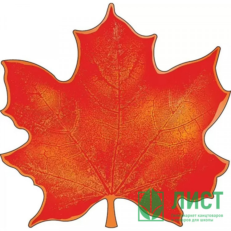 Украшение на скотче "Кленовый лист" 10*10см 1шт арт.87.743