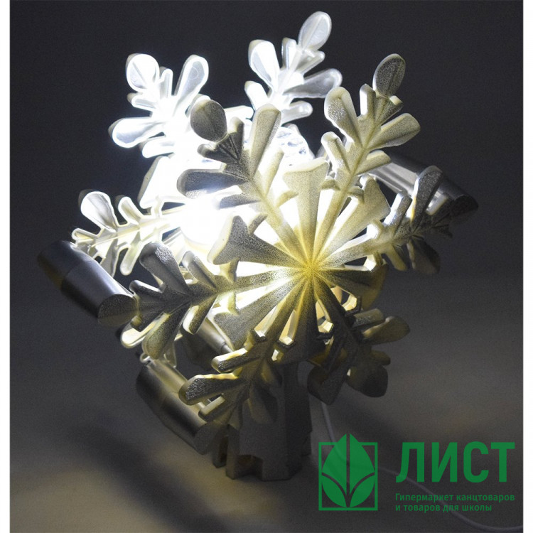 Верхушка-проектор на ёлку "Снежинка" арт.1003073