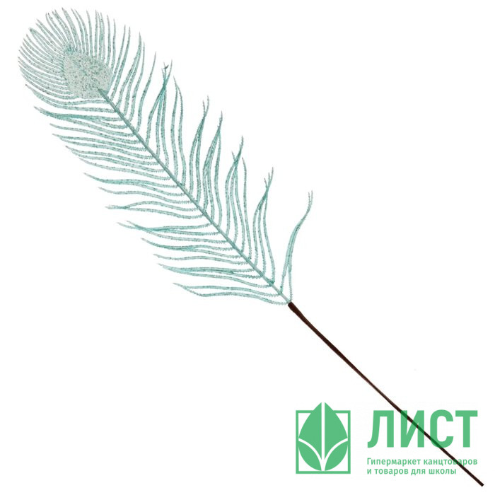 Украшение декоративное "Ветка. Перо пластик" 68см арт.762481