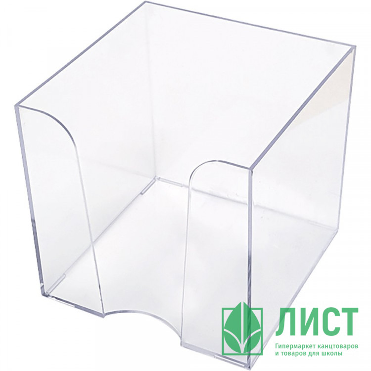 Подставка для бумажного  блока (Attomex) 9*9*9 прозрачная арт.4105403