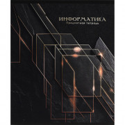 Тетрадь предметная 48 листов Prof-Press Черный и холодный (Black&Cold) Информатика холодная фольга софт-тач выборочный лак арт.48-2708