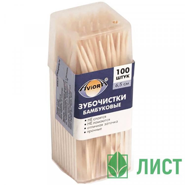 Зубочистки 100шт/уп AVIORA бамбук