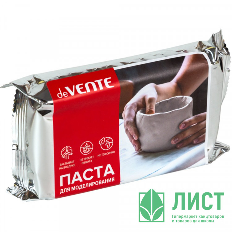 Паста для моделирования 500 гр (deVENTE) HOBBY CREATIVE белая самозатвердевающая на воздухе арт.8042421
