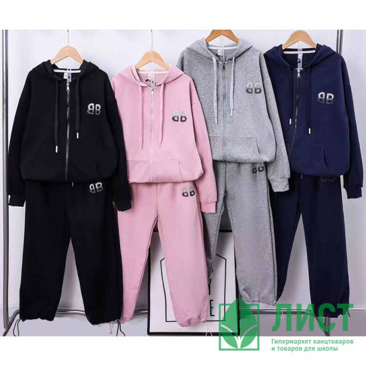 Костюм спортивный для девочки арт.wdd-1139  трикотажный цвет синий