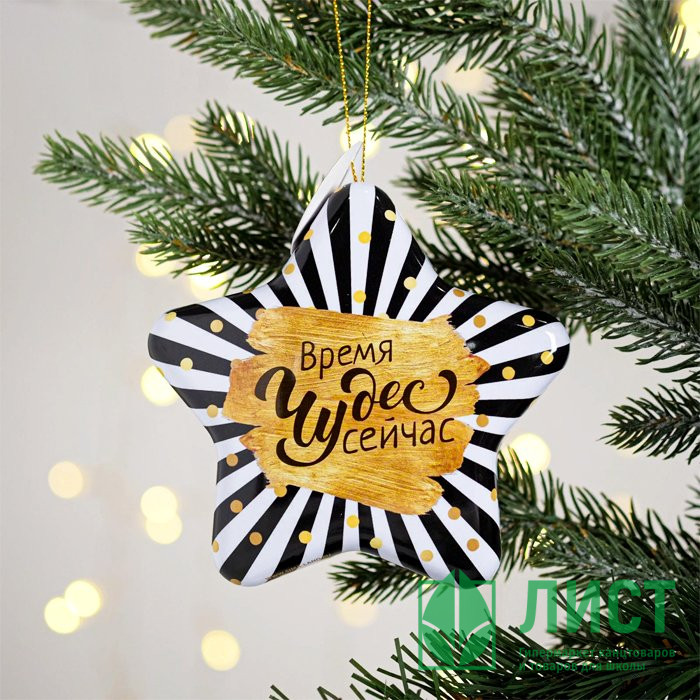 Украшение декор.подвеска шкатулка "Время чудес" 12,5см цв.асс. арт.5007226