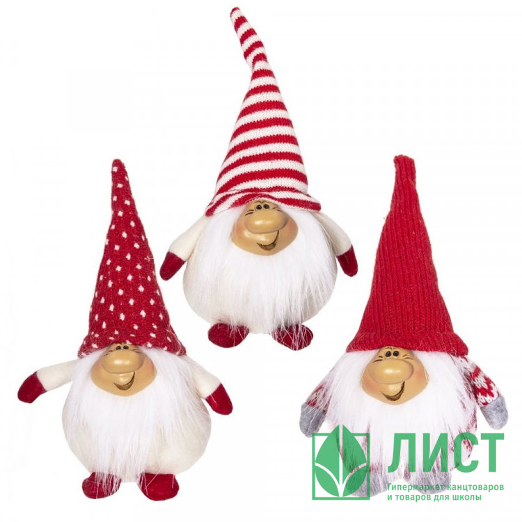 Игрушка декор. "Гном" 17см 3 вида арт.719846