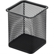 Подставка д/ручек и карандашей металлическая (deVENTE) черная, сетчатая, 8x8x9,8см арт.4104718