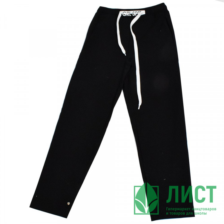 Брюки  для девочки артикул Линдси  размер 32/122-44/170 цвет черный