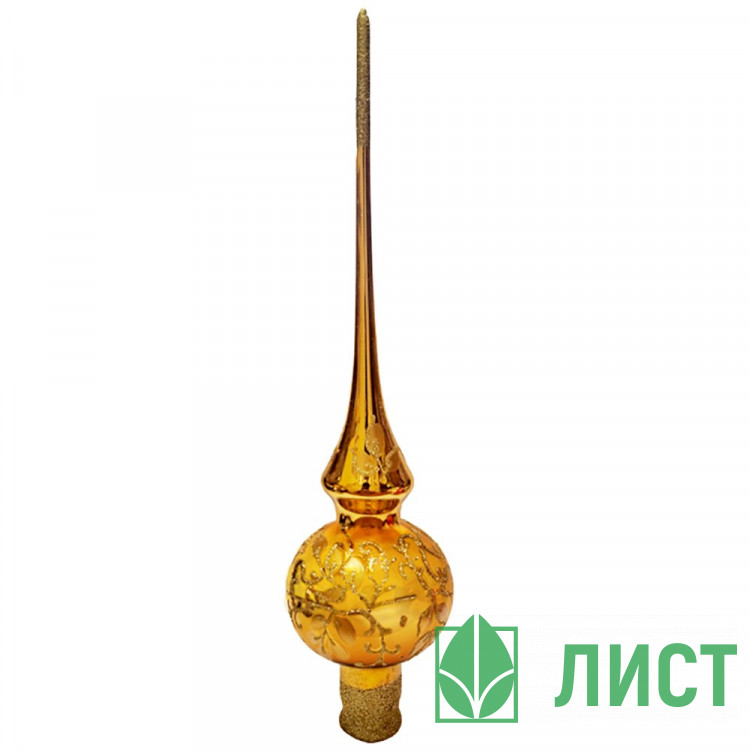 Наконечник на ёлку стекло 28см "Верхушка.Графика 66" п/у арт.КВ-224291