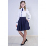 Юбка для девочки (OVAS) арт.4322 размер 30/122-36/146 цвет черный/полоса