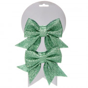 Украшение декоративное "Бант" 12*14см 02шт/наб. "Шик" цв.мятный арт.185-0847
