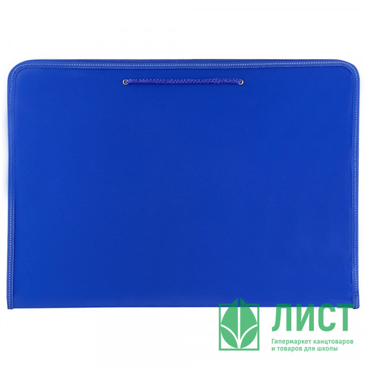 Папка школьная для труда А3 на молнии 1отделение (Prof-Press) Синяя арт.ПТР-3166