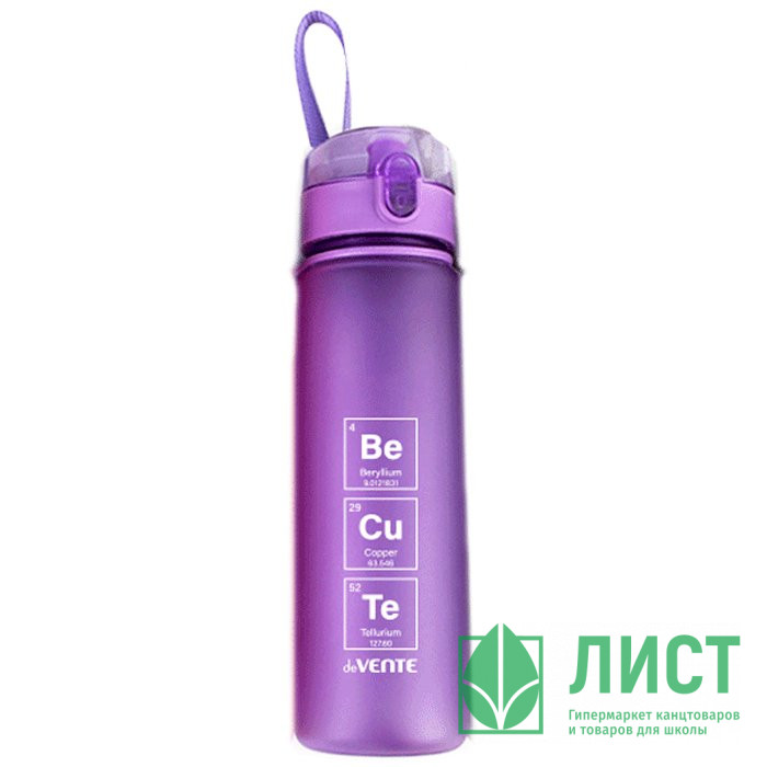 Бутылка 560мл deVENTE " Be cute"пластик 22,9x6,5x6,5 см, фиолетовая, артикул 8090944