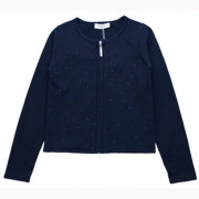 Кардиган для девочки (Malini) артикул 3719 размерный ряд 32/128-40/158 цвет синий