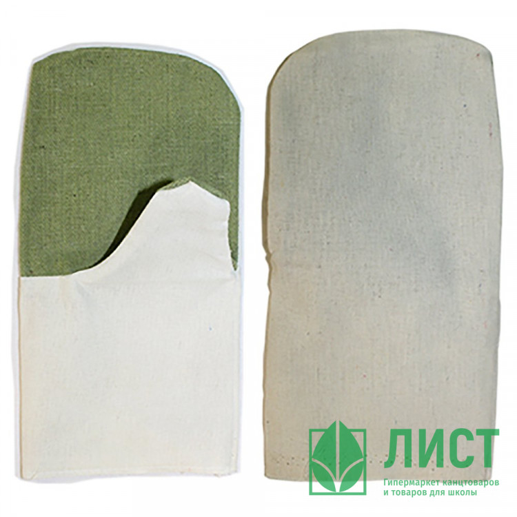 Рукавицы из двунитки х/б с брезентовым наладонником