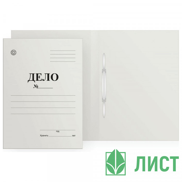 Скоросшиватель "ДЕЛО" 280г/м2 немелованный картон арт.D00503 (Ст.250)