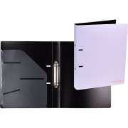 Папка на 2-х кольцах А4 35мм D-30мм пл. 0,8мм Эстетик (Esthetics) deVENTE с внут.карманом лавандово-пепельная арт.3081514