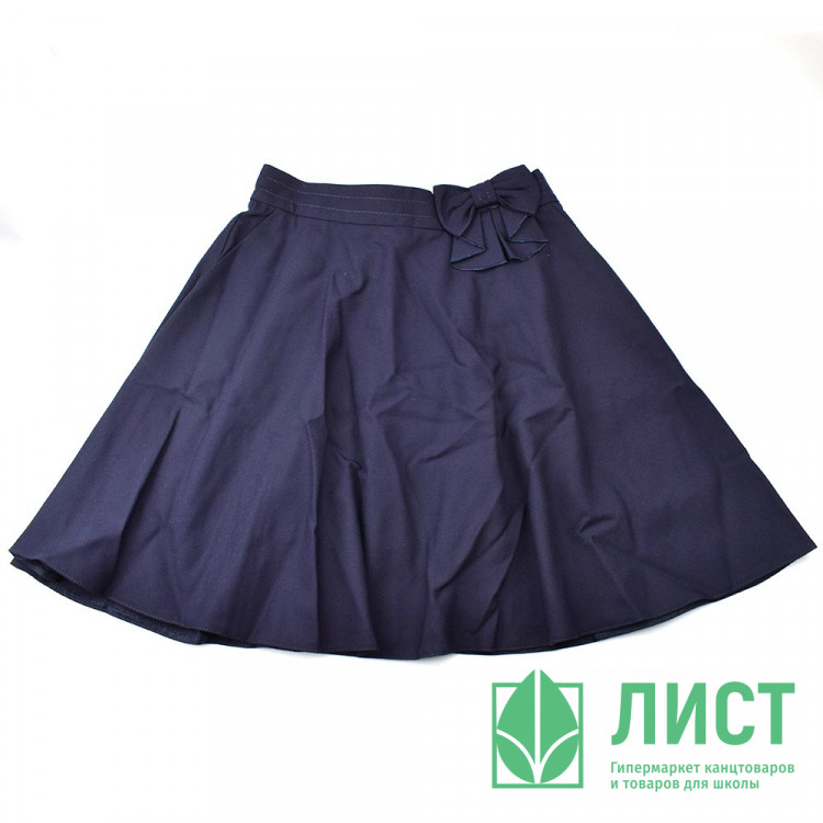 Юбка для девочки (ГЕРМИОНА) ткань 07 арт.4183-07 размер 30/122-34/140 цвет синий