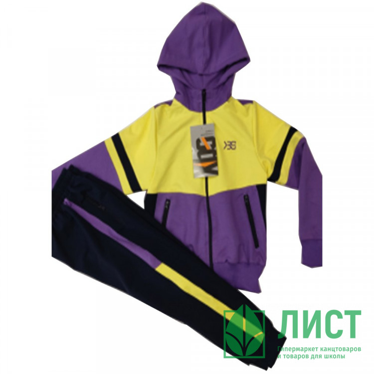 Костюм спортивный для девочки арт.Т-1239 размер 30/116-38/146 трикотажный цвет банановый