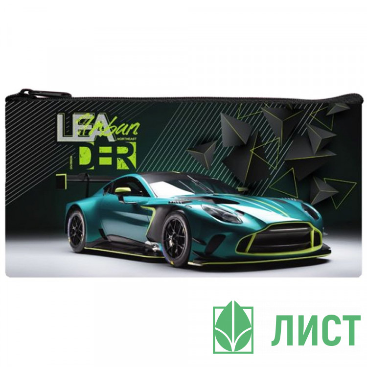 Пенал-косметичка 1 отделение плоский Оникс ПМП 17-20 Автолидер ткань 220x120мм