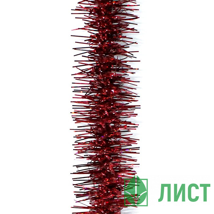 Мишура 4,5*200см "Карусель" голография красный арт.М1714