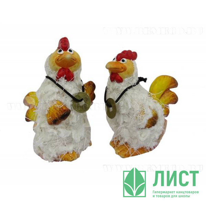 яяяСтатуэтка СИМВОЛ ГОДА "Петушок" 8см асс. арт.238851