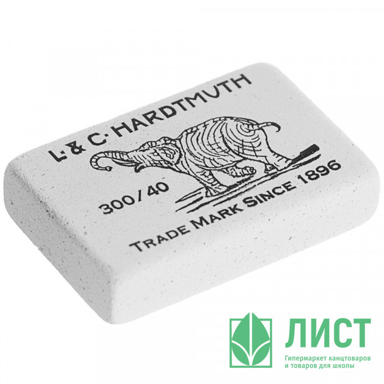 Ластик (KOH-I-NOOR) Elephant 35*20мм каучук арт.300/40-48