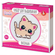 Набор для творчества Вышивка Кисонька с пяльцами (ДК) арт.05367