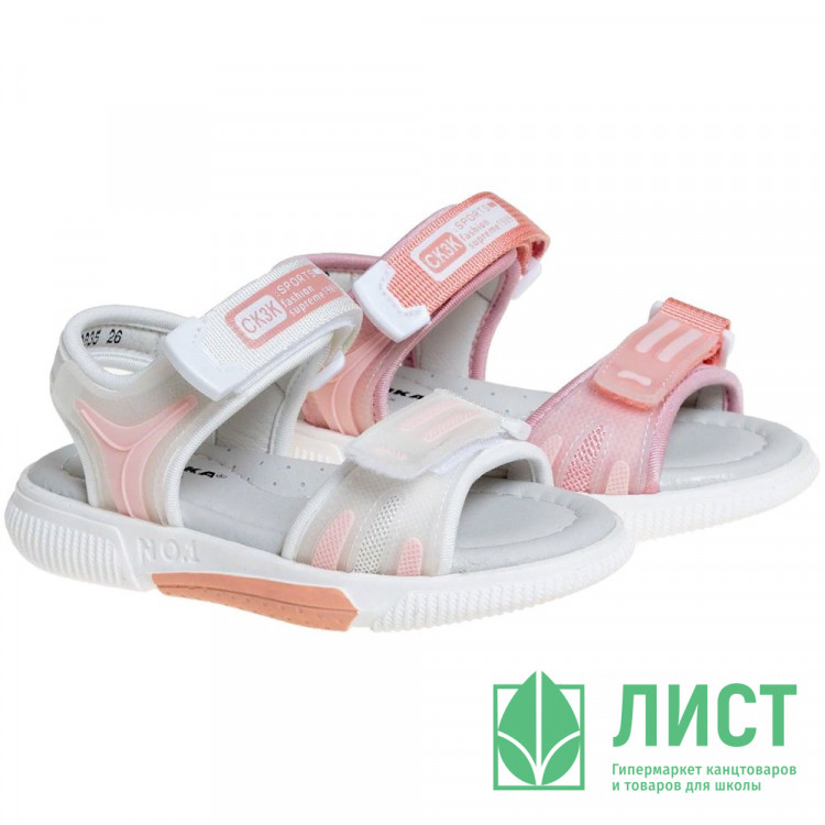 Сандалии для девочки (Сказка) в ассортименте верх-текстиль подклад-натуральная кожа размерный ряд 26-31 арт.R563150835W/P