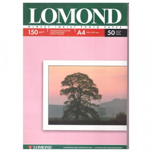 Фотобумага Lomond А4 50л. 150г/м2 1ст. глянцевая (0102018)
