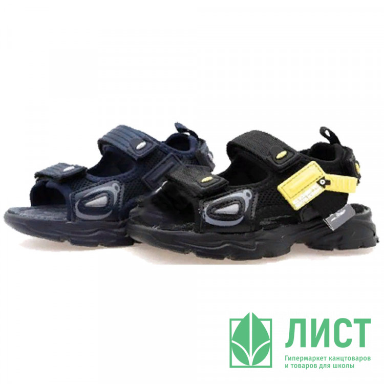 Сандалии для мальчика (М+Д) черный/темно-синий верх-искусственная кожа подкладка-текстиль размерный ряд 26-31 арт.RC71_2150B