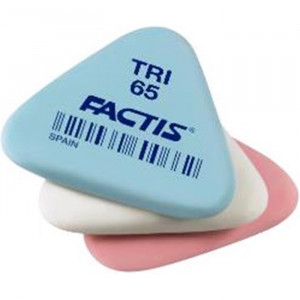 Ластик (FACTIS) 35*33*06мм ТРЕУГОЛЬНЫЙ, каучук арт.TRI-65/PNFTRI65