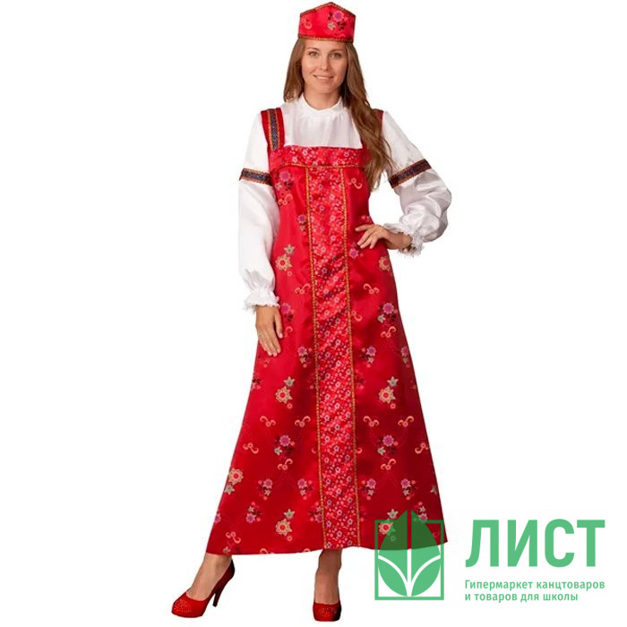 Костюм взрослый Марья Искусница (сарафан,кокошник) р.44 арт.22-34-44, 22-34-48