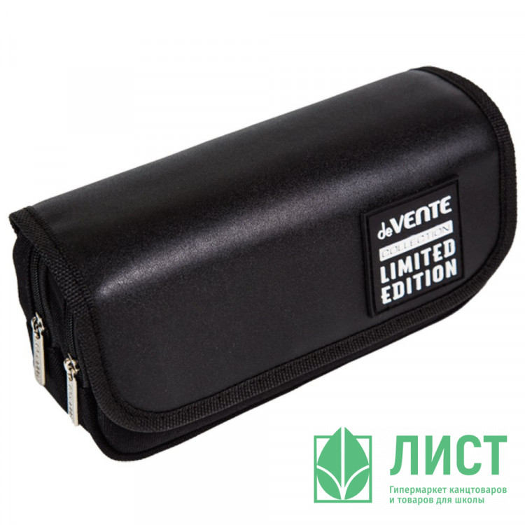 Пенал-косметичка 2 отделения с верхней створкой на липучке (deVente) Limited Edition Uno 205x95x70 мм арт.7029484