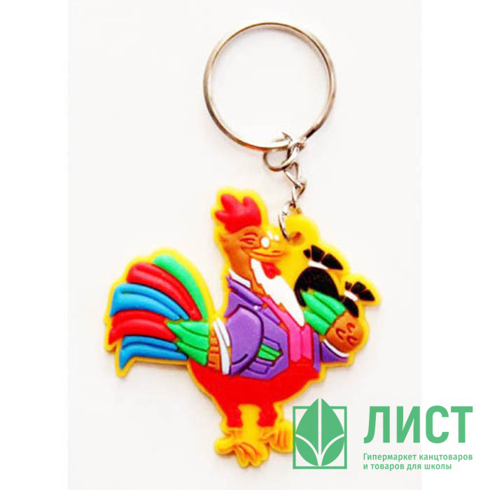 Брелок СИМВОЛ ГОДА "Петушок-финансист" 5см арт.42223/48