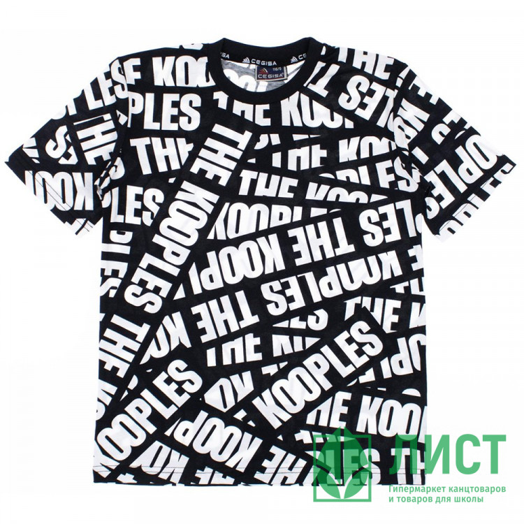 Футболка для мальчика арт.CEGISA 3144  размер 30/116-34/134 цвет черный с белым