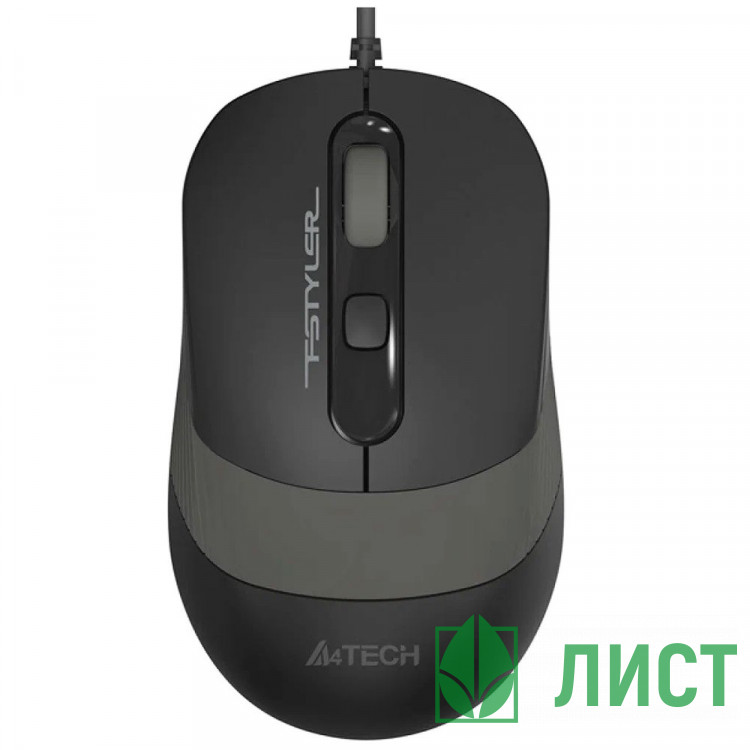 Мышь провод. A4TECH Fstyler FM10 цв.черный/серый